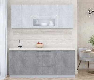 Кухонный гарнитур Интерлиния Мила Пластик 1.9 В