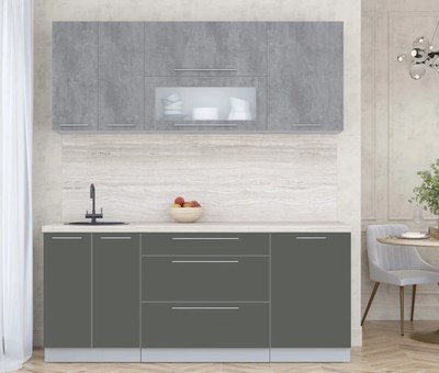 Кухонный гарнитур Интерлиния Мила Пластик 1.9 В