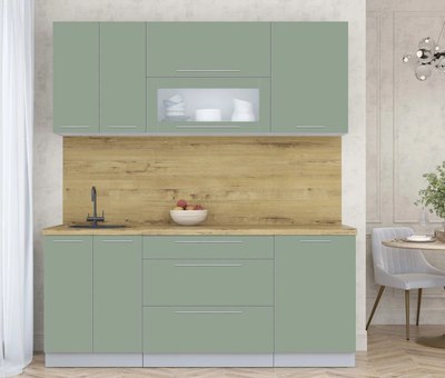 Кухонный гарнитур Интерлиния Мила Пластик 1.9 В