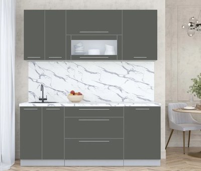 Кухонный гарнитур Интерлиния Мила Пластик 1.9 В