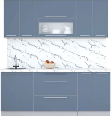 Кухонный гарнитур Интерлиния Мила Пластик 2.0 В - фото