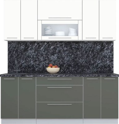 Кухонный гарнитур Интерлиния Мила Пластик 2.0 В - фото
