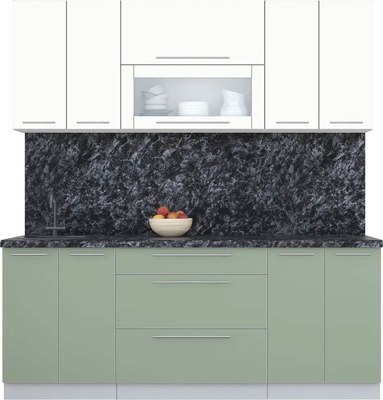 Кухонный гарнитур Интерлиния Мила Пластик 2.0 В - фото