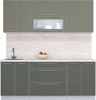 Кухонный гарнитур Интерлиния Мила Пластик 2.0 В - фото