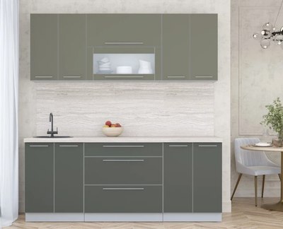 Кухонный гарнитур Интерлиния Мила Пластик 2.0 В