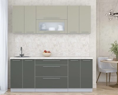 Кухонный гарнитур Интерлиния Мила Пластик 2.0 В