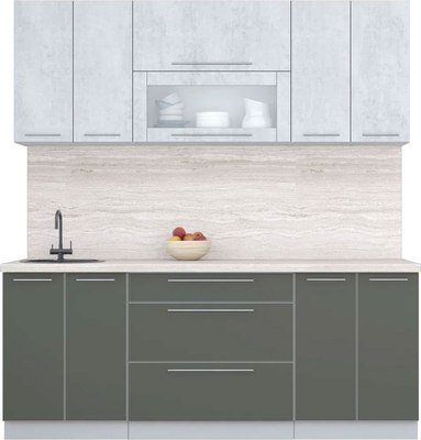 Кухонный гарнитур Интерлиния Мила Пластик 2.0 В - фото