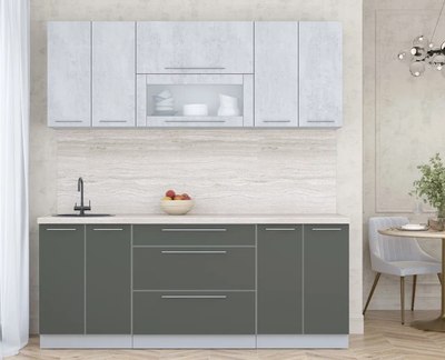 Кухонный гарнитур Интерлиния Мила Пластик 2.0 В