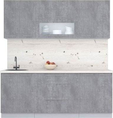 Кухонный гарнитур Интерлиния Мила Пластик 2.0 В - фото