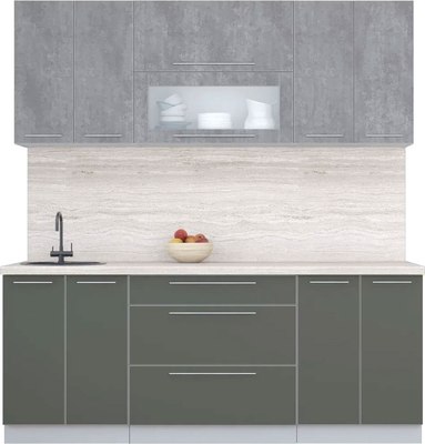 Кухонный гарнитур Интерлиния Мила Пластик 2.0 В - фото