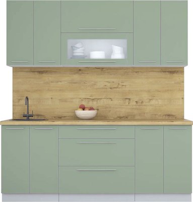 Кухонный гарнитур Интерлиния Мила Пластик 2.0 В - фото