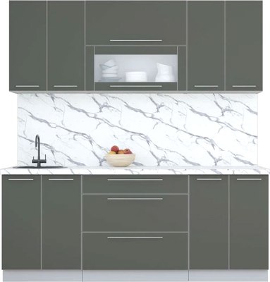 Кухонный гарнитур Интерлиния Мила Пластик 2.0 В - фото