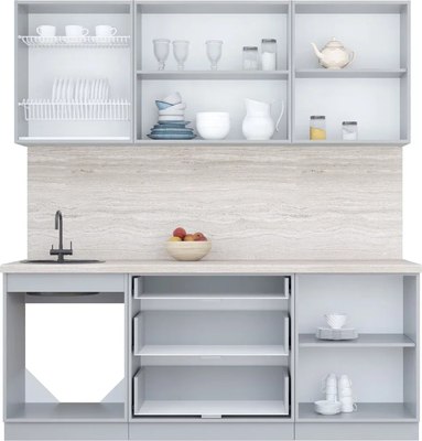 Кухонный гарнитур Интерлиния Мила Пластик 2.0 В