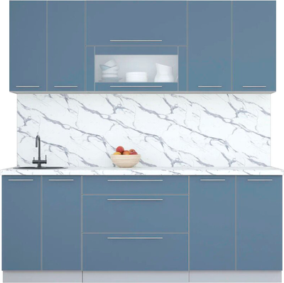 Кухонный гарнитур Интерлиния Мила Пластик 2.1 В - фото