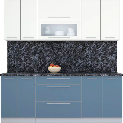 Кухонный гарнитур Интерлиния Мила Пластик 2.1 В - фото