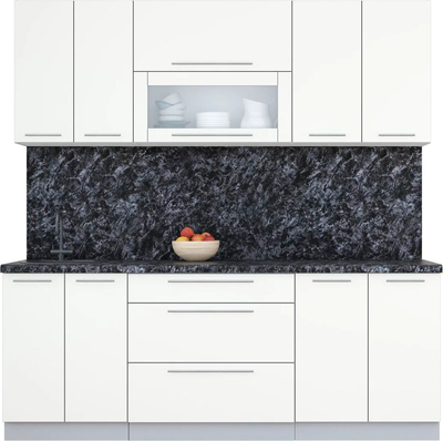 Кухонный гарнитур Интерлиния Мила Пластик 2.1 В - фото