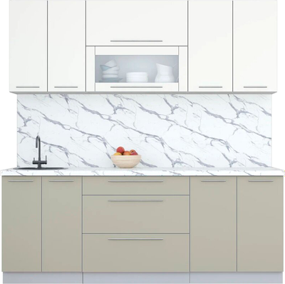 Кухонный гарнитур Интерлиния Мила Пластик 2.1 В - фото