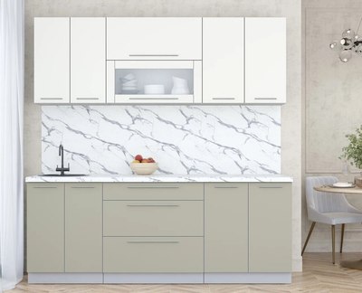 Кухонный гарнитур Интерлиния Мила Пластик 2.1 В