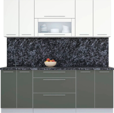 Кухонный гарнитур Интерлиния Мила Пластик 2.1 В - фото