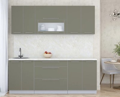 Кухонный гарнитур Интерлиния Мила Пластик 2.1 В