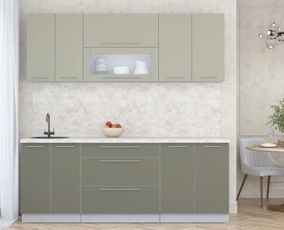 Кухонный гарнитур Интерлиния Мила Пластик 2.1 В