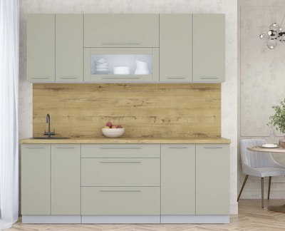 Кухонный гарнитур Интерлиния Мила Пластик 2.1 В