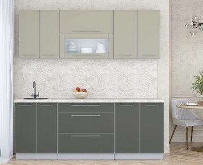 Кухонный гарнитур Интерлиния Мила Пластик 2.1 В