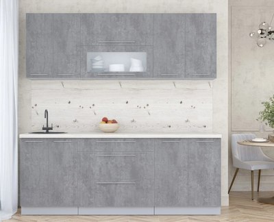 Кухонный гарнитур Интерлиния Мила Пластик 2.1 В