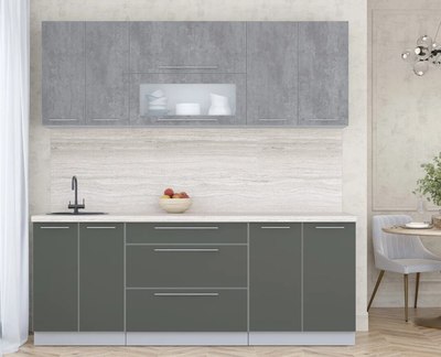 Кухонный гарнитур Интерлиния Мила Пластик 2.1 В