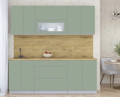 Кухонный гарнитур Интерлиния Мила Пластик 2.1 В