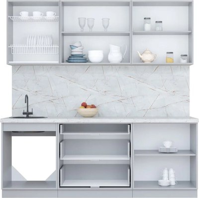 Кухонный гарнитур Интерлиния Мила Пластик 2.1 В