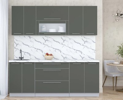 Кухонный гарнитур Интерлиния Мила Пластик 2.1 В