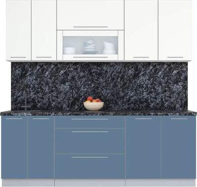 Кухонный гарнитур Интерлиния Мила Пластик 2.2 В - фото