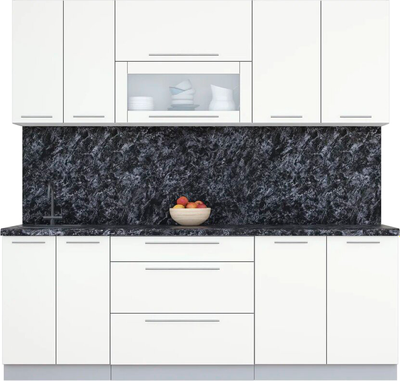 Кухонный гарнитур Интерлиния Мила Пластик 2.2 В - фото