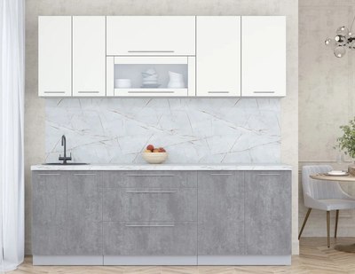 Кухонный гарнитур Интерлиния Мила Пластик 2.2 В