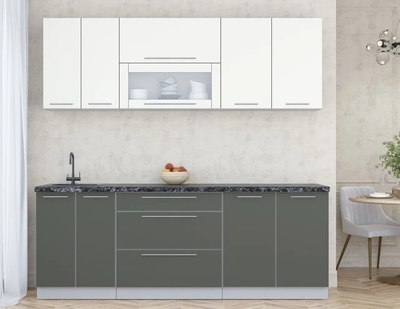 Кухонный гарнитур Интерлиния Мила Пластик 2.2 В