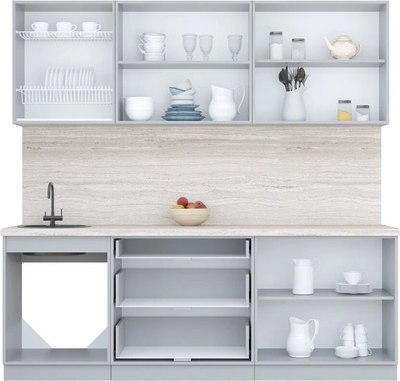 Кухонный гарнитур Интерлиния Мила Пластик 2.2 В