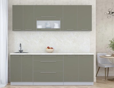 Кухонный гарнитур Интерлиния Мила Пластик 2.2 В