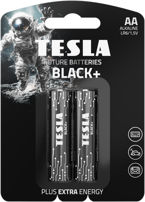 Комплект батареек Tesla Batteries Black+ LR6 2BP - фото