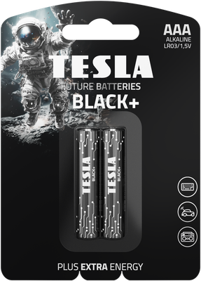 Комплект батареек Tesla Batteries Black+ LR03 2BP - фото