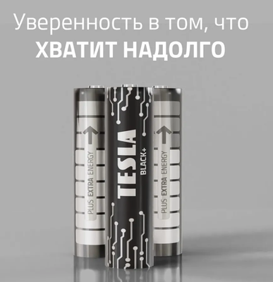 Комплект батареек Tesla Batteries Black+ LR03 2BP
