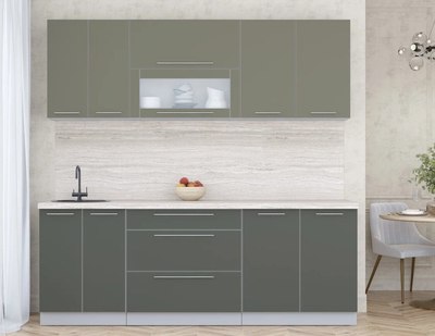 Кухонный гарнитур Интерлиния Мила Пластик 2.2 В