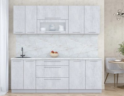 Кухонный гарнитур Интерлиния Мила Пластик 2.2 В