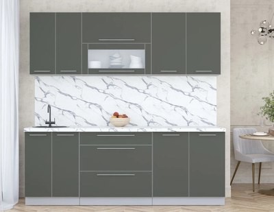 Кухонный гарнитур Интерлиния Мила Пластик 2.2 В