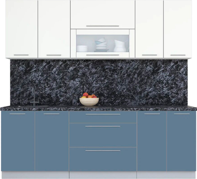 Кухонный гарнитур Интерлиния Мила Пластик 2.3 В - фото