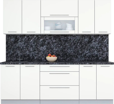 Кухонный гарнитур Интерлиния Мила Пластик 2.3 В - фото