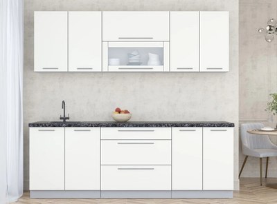 Кухонный гарнитур Интерлиния Мила Пластик 2.3 В