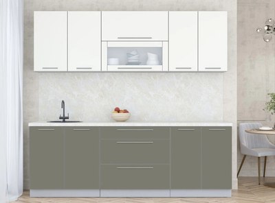 Кухонный гарнитур Интерлиния Мила Пластик 2.3 В