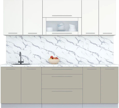 Кухонный гарнитур Интерлиния Мила Пластик 2.3 В - фото