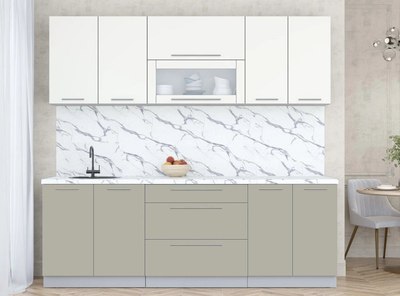 Кухонный гарнитур Интерлиния Мила Пластик 2.3 В